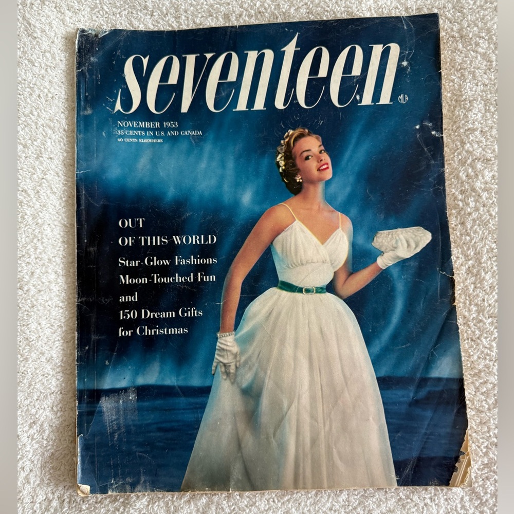 Vintage Seventeen Magazine Cover - November 1953